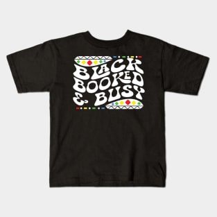 Black Booked and Busy Shirt Kids T-Shirt